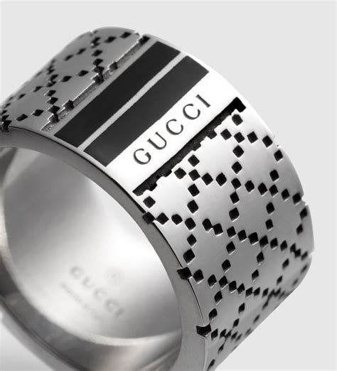 gucci fashion rings for men|pre own Gucci men ring.